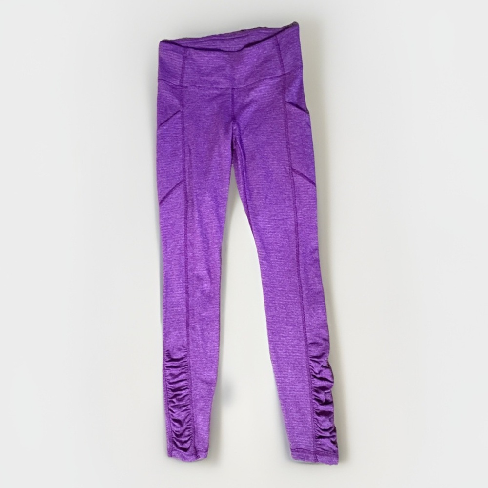 RARE Lululemon Speed Tight IV Rulu Herringbone Violet Full Length Leggings 4 - Picture 3 of 10